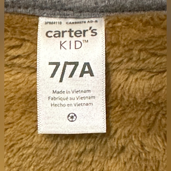 Carters Kids Zip-Up Fleece Hoodie - Picture 5 of 6